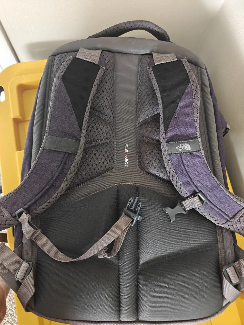 The North Face Surge Backpack EUC Gray Purple Padded